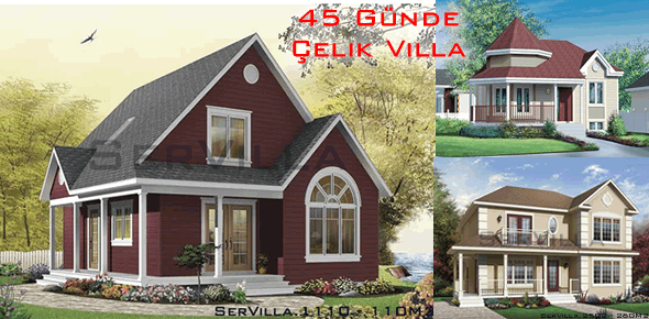 Köyde Betonarme, Çelik, Ahşap Ev Villa Yapımı