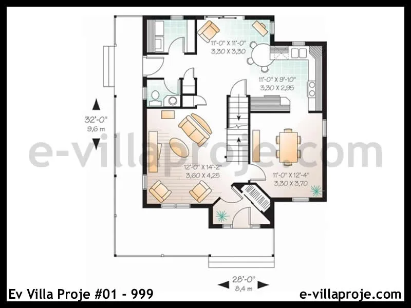 Ev Villa Proje #01 – 999 Ev Villa Projesi Model Detayları