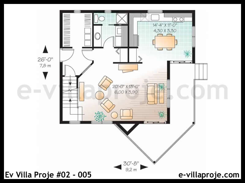 Ev Villa Proje #02 – 005 Ev Villa Projesi Model Detayları