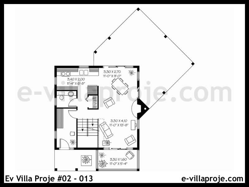 Ev Villa Proje #02 - 013 Çelik Ev Projesi - Görsel 4