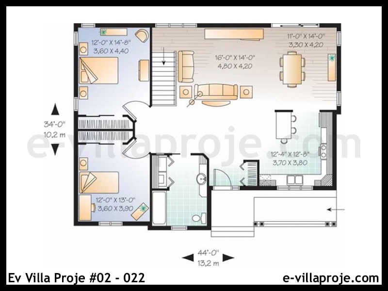 Ev Villa Proje #02 – 022 Ev Villa Projesi Model Detayları