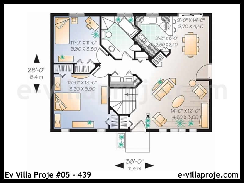 Ev Villa Proje #05 – 439 Ev Villa Projesi Model Detayları