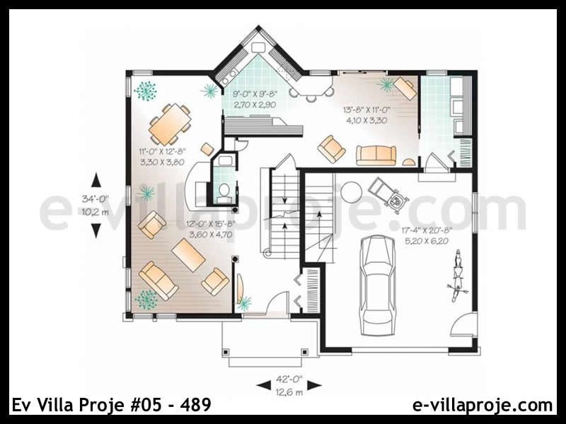 Ev Villa Proje #05 – 489 Ev Villa Projesi Model Detayları