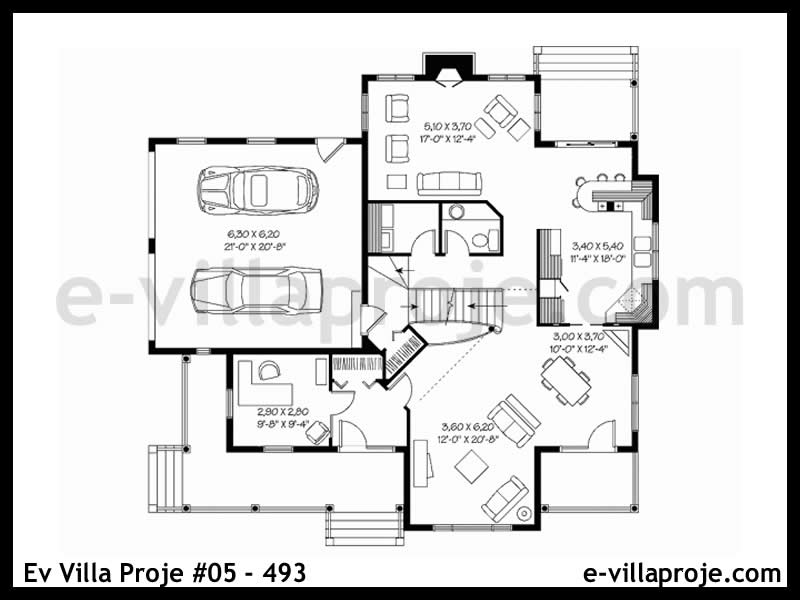 Ev Villa Proje #05 – 493 Ev Villa Projesi Model Detayları
