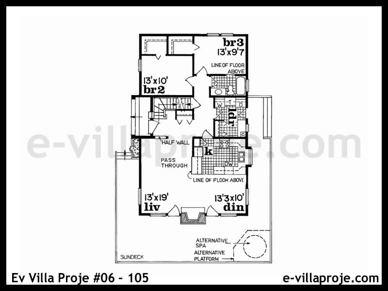 Ev Villa Proje #06 – 105 Ev Villa Projesi Model Detayları