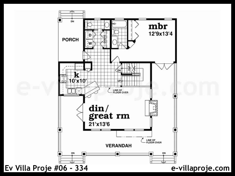 Ev Villa Proje #06 – 334 Ev Villa Projesi Model Detayları