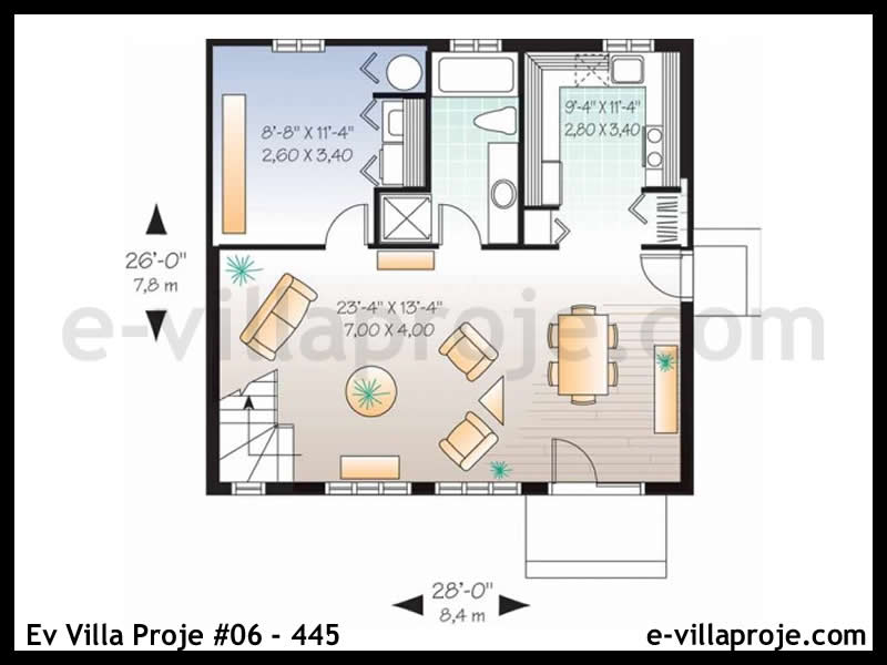 Ev Villa Proje #06 – 445 Ev Villa Projesi Model Detayları