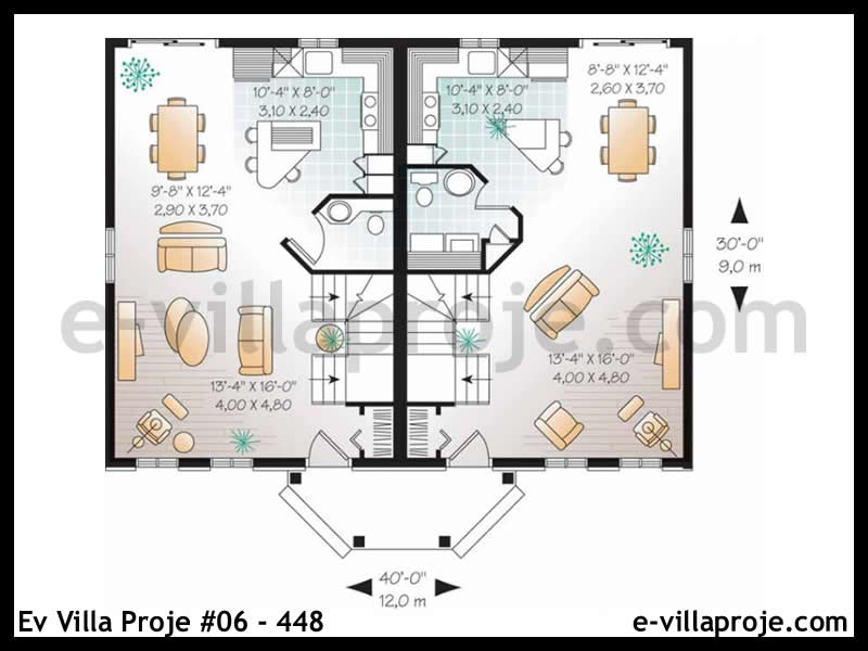 Ev Villa Proje #06 – 448 Ev Villa Projesi Model Detayları