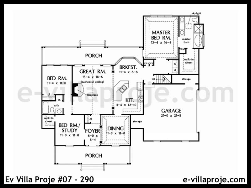 Ev Villa Proje #07 – 290 Ev Villa Projesi Model Detayları