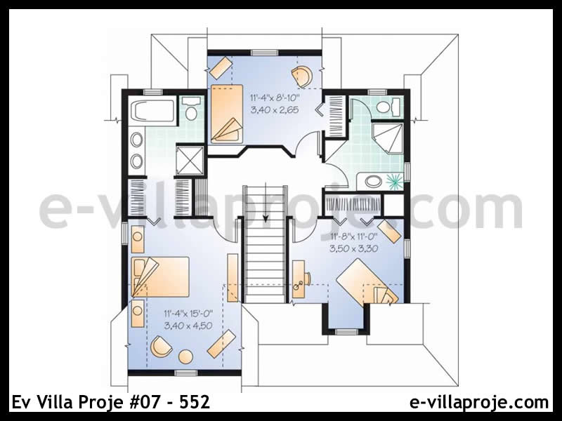 Ev Villa Proje #07 – 552 Ev Villa Projesi Model Detayları