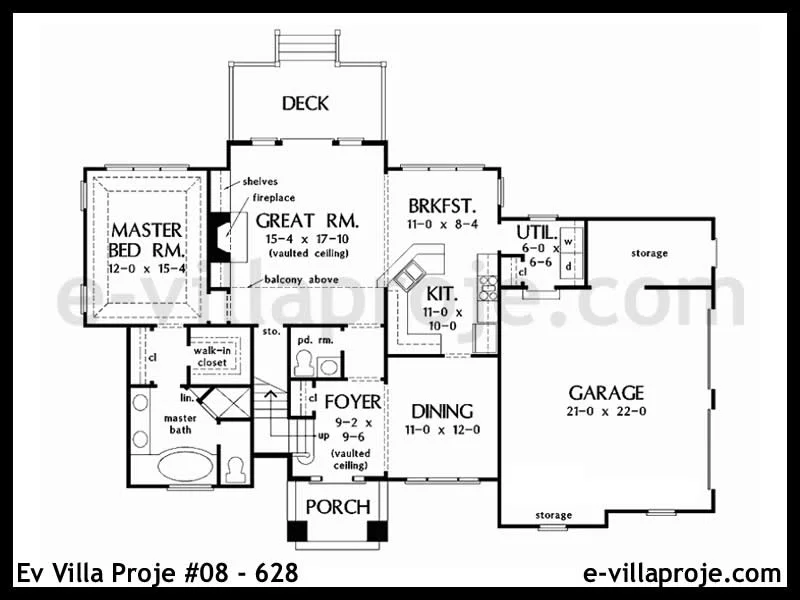 Ev Villa Proje #08 – 628 Ev Villa Projesi Model Detayları