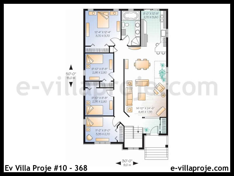 Ev Villa Proje #10 – 368 Ev Villa Projesi Model Detayları