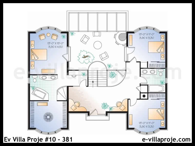 Ev Villa Proje #10 – 381 Ev Villa Projesi Model Detayları