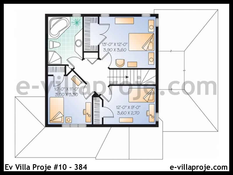 Ev Villa Proje #10 – 384 Ev Villa Projesi Model Detayları