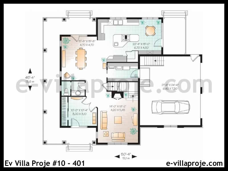 E-Villa Proje #10- 401 Ev Villa Projesi Model Detayları