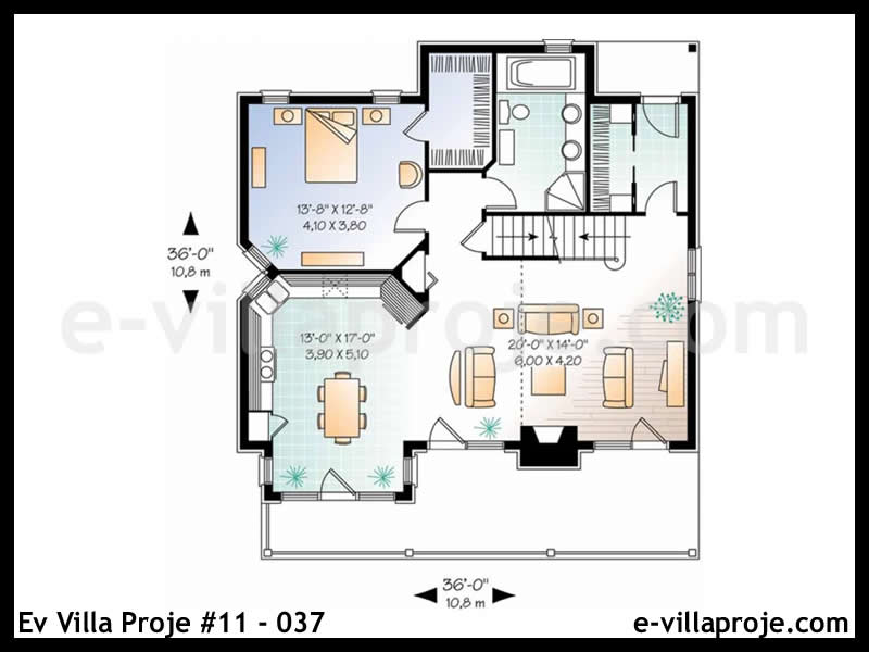 Ev Villa Proje #11 – 037 Ev Villa Projesi Model Detayları