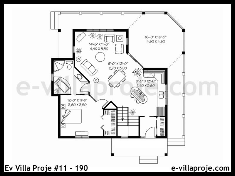 Ev Villa Proje #11 – 190 Ev Villa Projesi Model Detayları