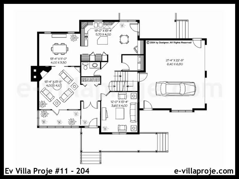 Ev Villa Proje #11 – 204 Ev Villa Projesi Model Detayları