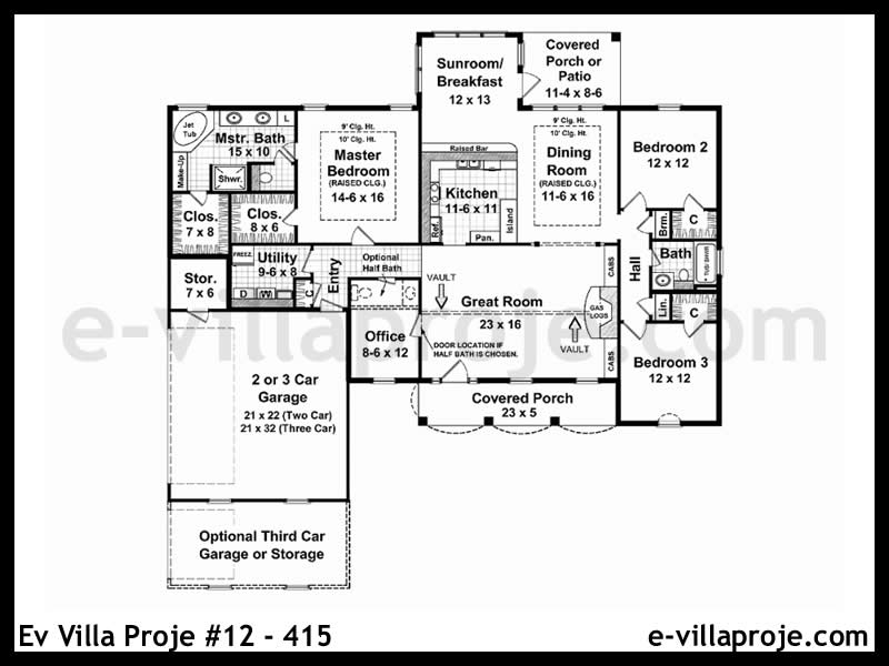 Ev Villa Proje #12 – 415 Ev Villa Projesi Model Detayları