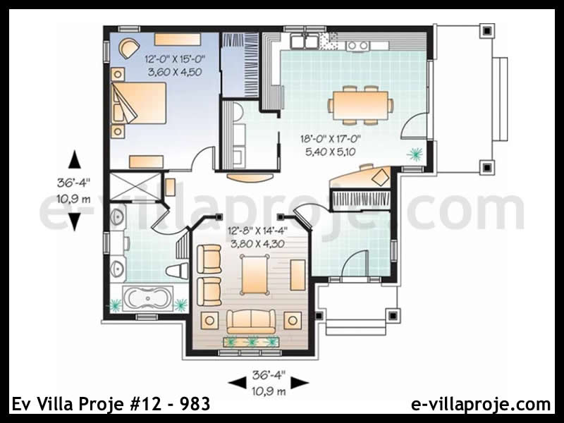 Ev Villa Proje #12 – 983 Ev Villa Projesi Model Detayları