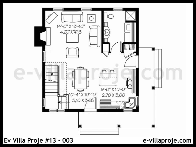 Ev Villa Proje #13 – 003 Ev Villa Projesi Model Detayları