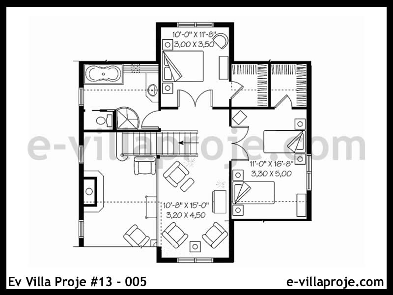 Ev Villa Proje #13 – 005 Ev Villa Projesi Model Detayları