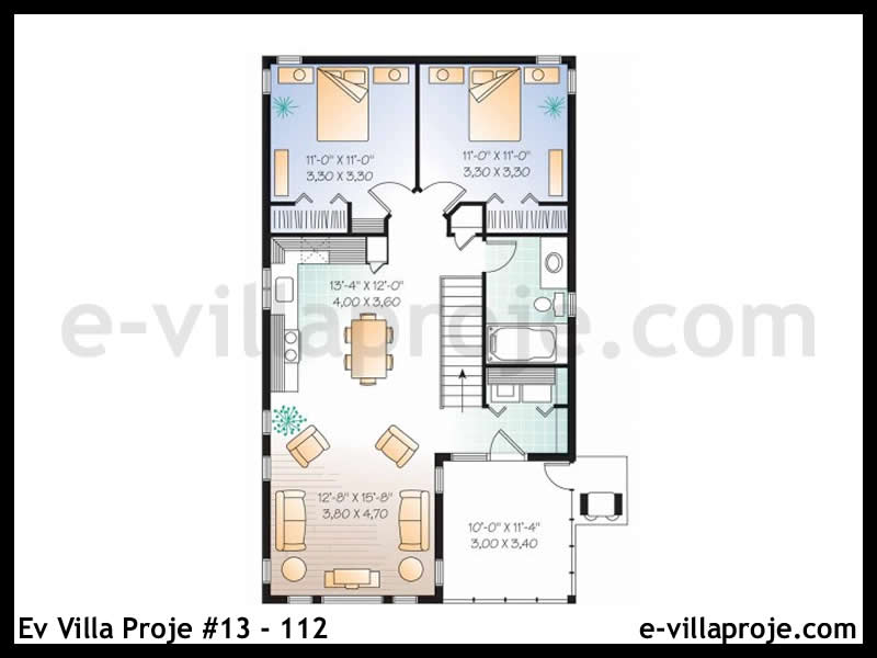 Ev Villa Proje #13 – 112 Ev Villa Projesi Model Detayları