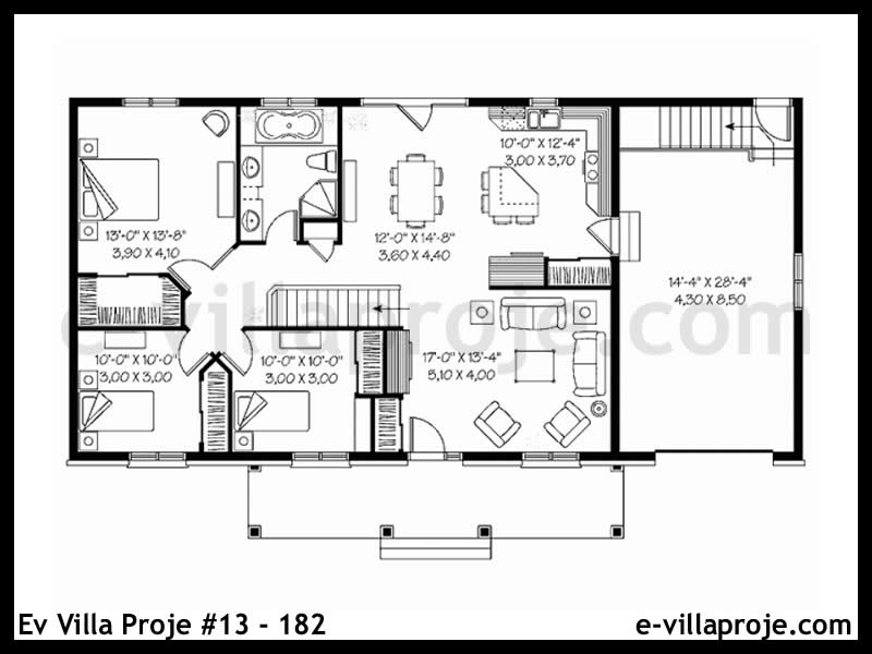 Ev Villa Proje #13 – 182 Ev Villa Projesi Model Detayları