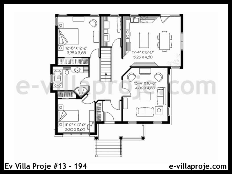 Ev Villa Proje #13 – 194 Ev Villa Projesi Model Detayları