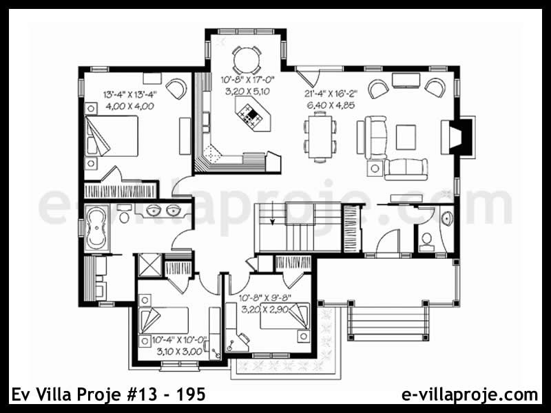 Ev Villa Proje #13 – 195 Ev Villa Projesi Model Detayları