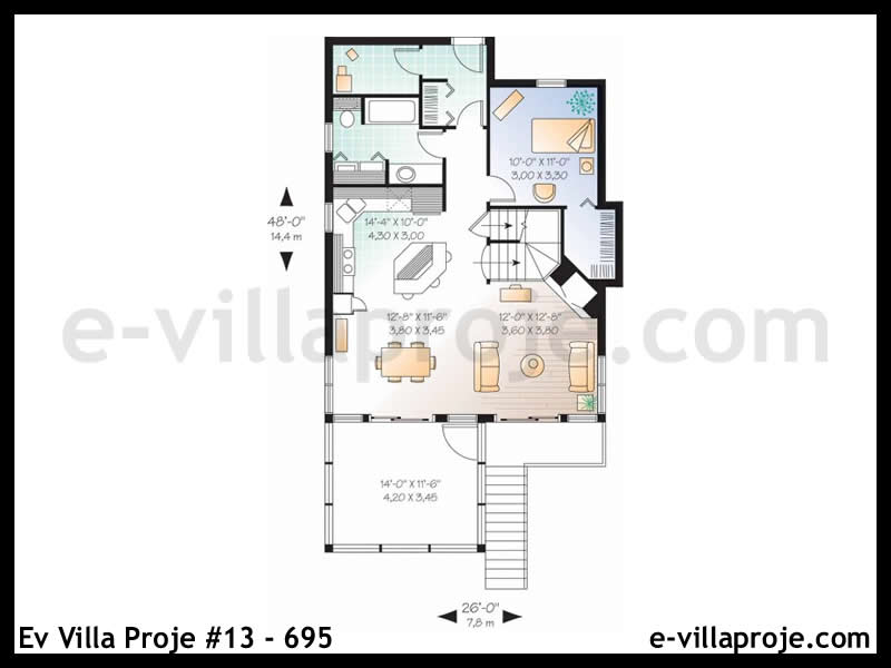 Ev Villa Proje #13 – 695 Ev Villa Projesi Model Detayları