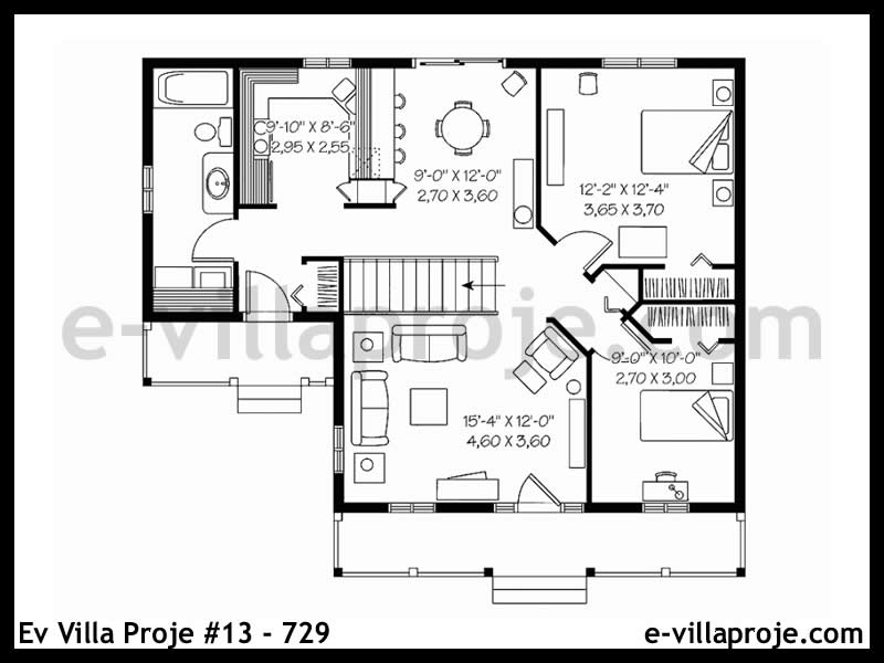 Ev Villa Proje #13 – 729 Ev Villa Projesi Model Detayları