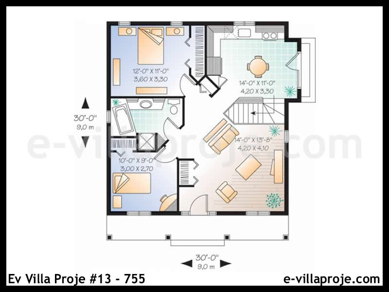Ev Villa Proje #13 – 755 Ev Villa Projesi Model Detayları