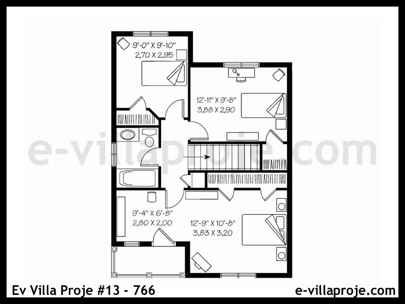 Ev Villa Proje #13 – 766 Ev Villa Projesi Model Detayları