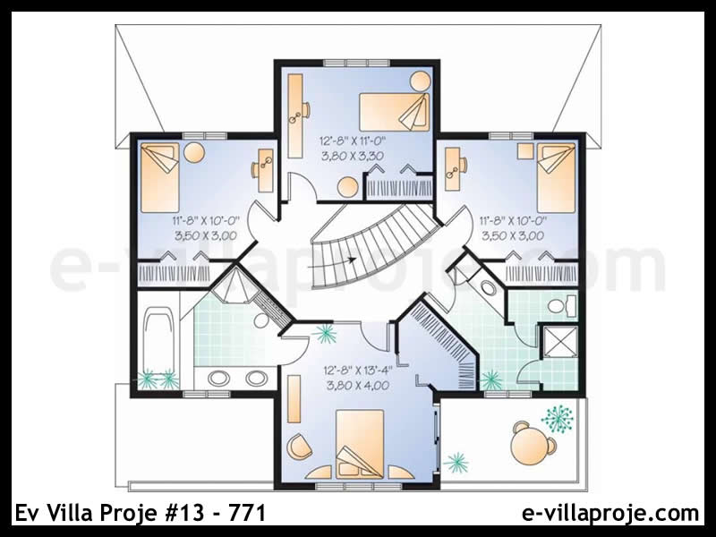 Ev Villa Proje #13 – 771 Ev Villa Projesi Model Detayları