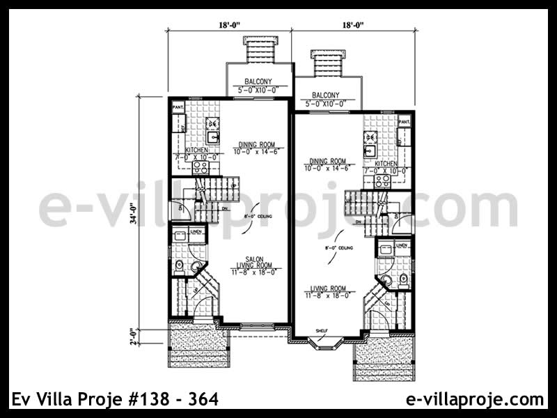 Ev Villa Proje #138 – 364 Ev Villa Projesi Model Detayları