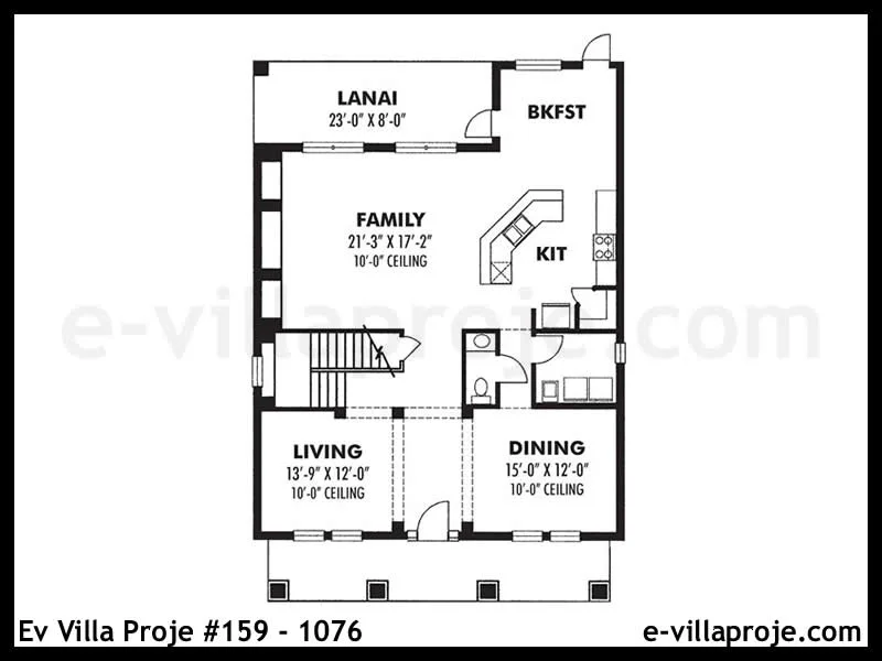 Ev Villa Proje #159 – 1076 Ev Villa Projesi Model Detayları
