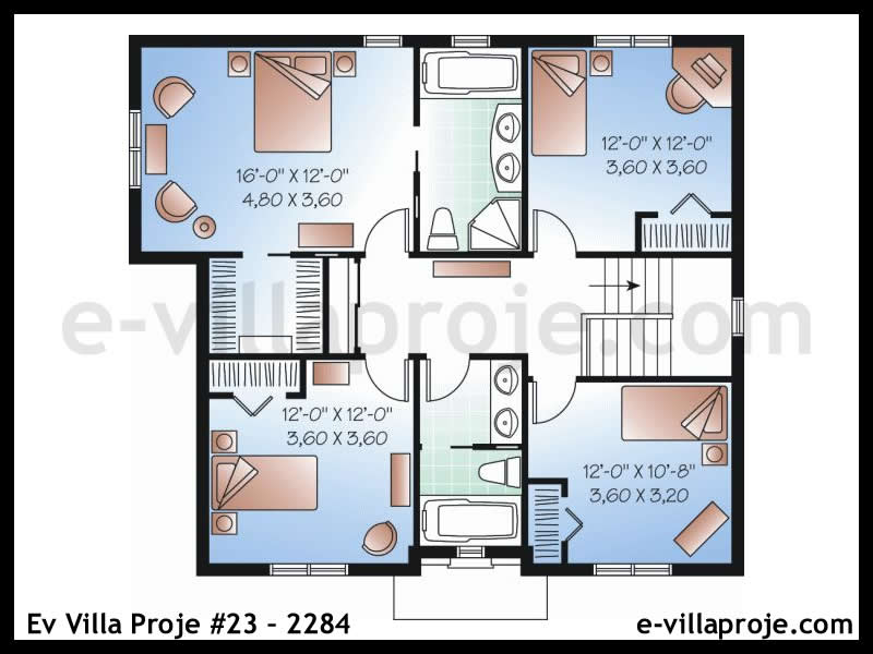 Ev Villa Proje #23 – 2284 Ev Villa Projesi Model Detayları