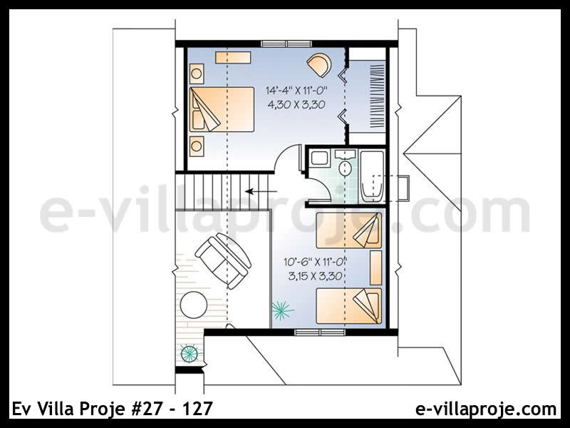 Ev Villa Proje #27 – 127 Ev Villa Projesi Model Detayları