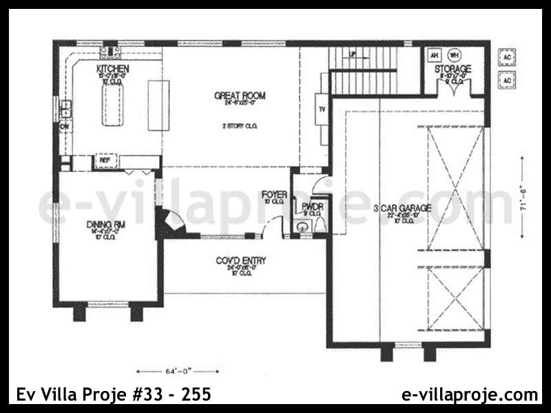 Ev Villa Proje  #33 – 255 Ev Villa Projesi Model Detayları