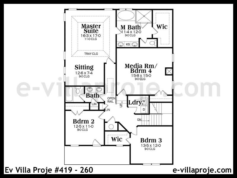 Ev Villa Proje #419 – 260 Ev Villa Projesi Model Detayları