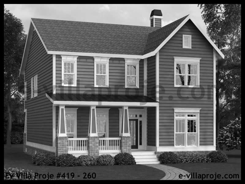 Ev Villa Proje #419 – 260 Ev Villa Projesi Model Detayları