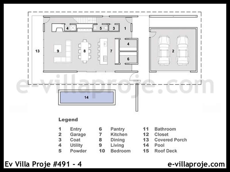 Ev Villa Proje #491 – 4 Ev Villa Projesi Model Detayları