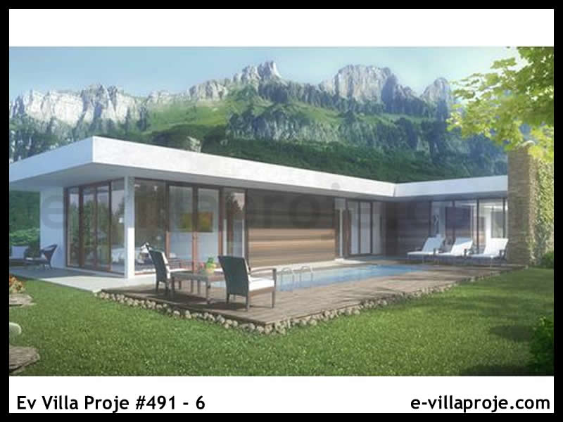 Ev Villa Proje #491 – 6, 1 katlı, 3 yatak odalı, 1 garajlı, 215 m2