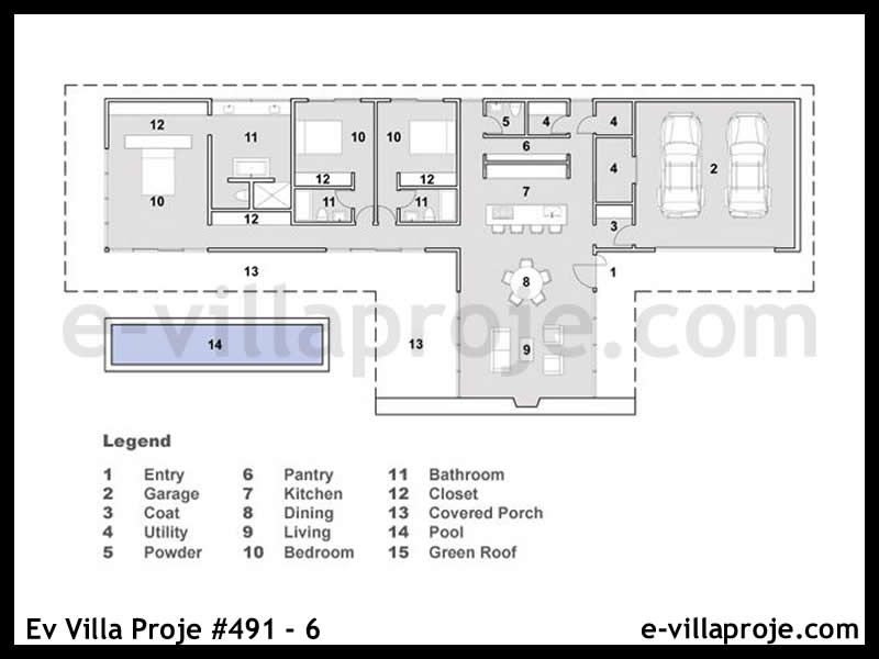 Ev Villa Proje #491 – 6 Ev Villa Projesi Model Detayları