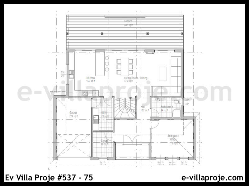 Ev Villa Proje #537 – 75 Ev Villa Projesi Model Detayları