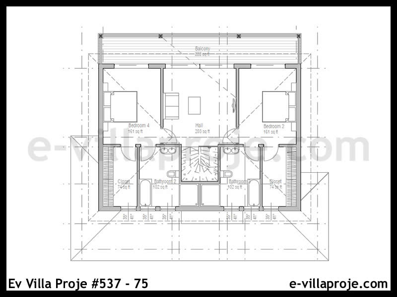 Ev Villa Proje #537 – 75 Ev Villa Projesi Model Detayları