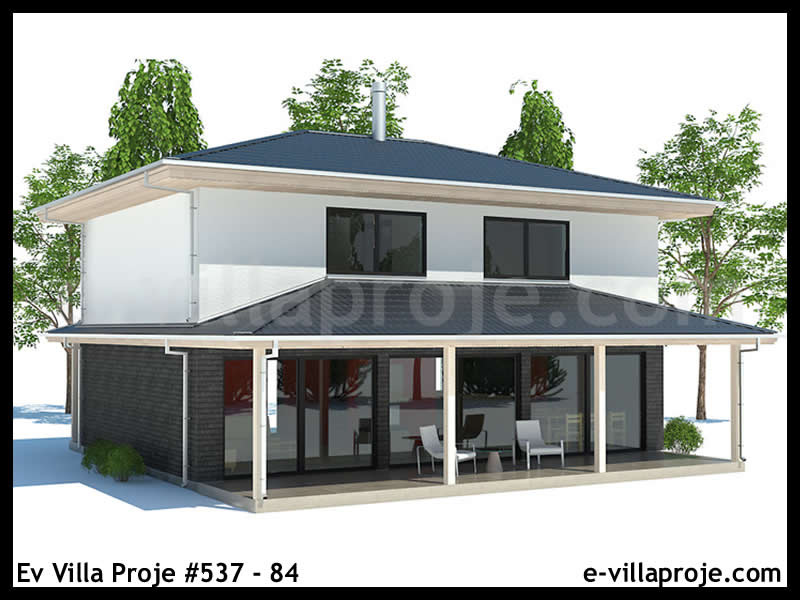 Ev Villa Proje #537 – 84, 2 katlı, 3 yatak odalı, 0 garajlı, 116 m2