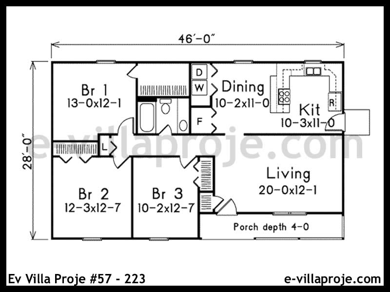 Ev Villa Proje #57 – 223 Ev Villa Projesi Model Detayları