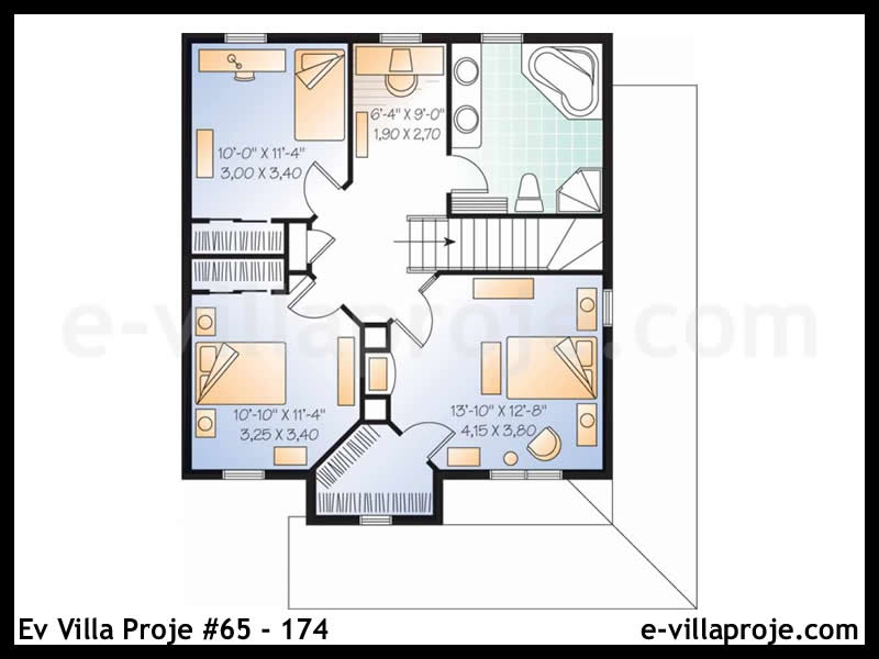 Ev Villa Proje #65 – 174 Ev Villa Projesi Model Detayları